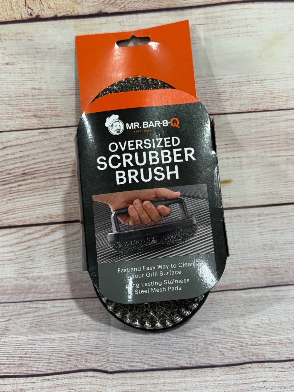 Mr. Bar-B-Q Grill Heavy Duty Barbeque Grill Hand Scrubber Cleaning Brush 6"